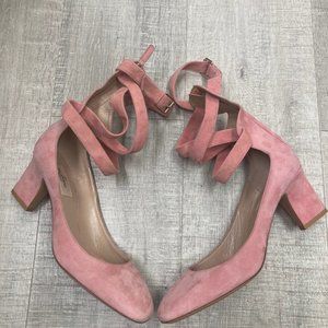 Valentino Pink Suede Shoes Euro 39 US